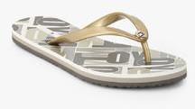 Tommy Hilfiger Golden Flip Flops women