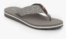 Tommy Hilfiger Metallic Low Beach Grey Flip Flops women