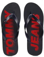 Tommy Hilfiger Navy Blue Printed Thong Flip Flops men