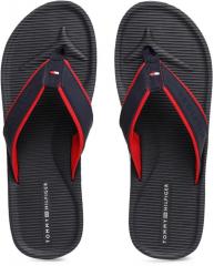 Tommy Hilfiger Navy Blue Solid Thong Flip Flops men