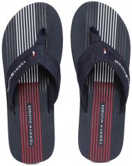 Tommy Hilfiger Navy Blue Synthetic Thong Flip Flops men