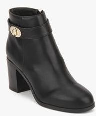 Topshop Be Mine Twistlock Black Ankle Length Boots women