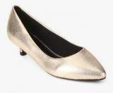 Tresmode Newark Golden Metallic Belly Shoes Women