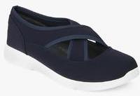 Tresmode Santiri Navy Blue Belly Shoes women