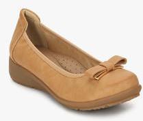 Tresmode Sogam Camel Bow Belly Shoes women