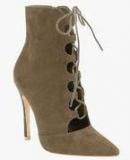 Truffle Collection Ankle Length Khaki Boots women