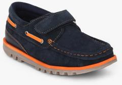 Tuskey Navy Blue Velcro Loafer boys