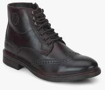 U S Polo Assn Brett Brown Derby Boots men