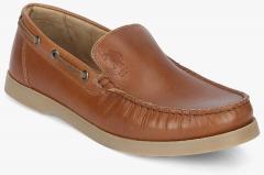 U S Polo Assn U.S. Polo Assn. Men Brown Genuine Leather Slip On Sneakers men