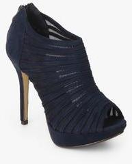 Under Knee Navy Blue Stilettos women