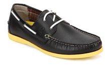 United Colors Of Benetton Black Boat Shoes men