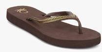 United Colors Of Benetton Brown Flip Flops women