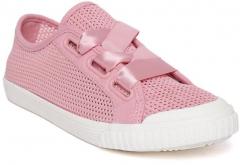 United Colors Of Benetton Pink Woven Design Sneakers women