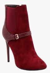 Urbane Maroon Boots women