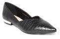 Van Heusen Woman Black Croc Textured Ballerinas women