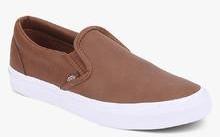 Vans Classic Slip On Brown Sneakers women