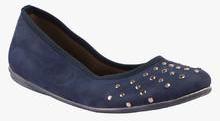 Vaph Navy Blue Belly Shoes girls