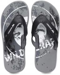 Wildcraft Black Synthetic Thong Flip Flops men