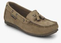 Woodland Camel Tassel Moccasins women