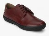 Woodland Maroon Derby Lifestyle Shoes women