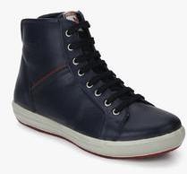 Woodland Navy Blue Boots women