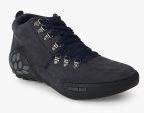 Woodland Navy Blue Flat Boots men