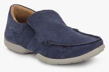 Woodland Navy Blue Moccasins men