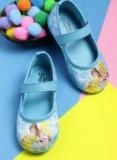 Yk Disney Blue Printed Ballerinas Girls