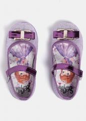 Yk Disney Lavender Solid Ballerinas girls