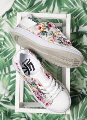 Yk Off White Printed Sneakers girls