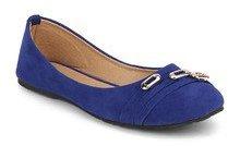 Z Collection Navy Blue Belly Shoes women