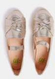 Yk Rose Gold Solid Ballerinas Girls