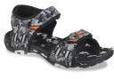 Yuuki Black & Grey Sports Sandals Men