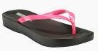 Zachho Black Slip On Flip Flops Women