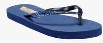 Zachho Blue Flip Flops women