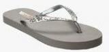 Zachho Grey Flip Flops Women