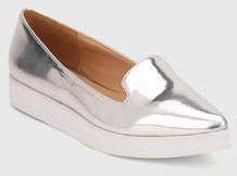 Zalora Silver Moccasins women