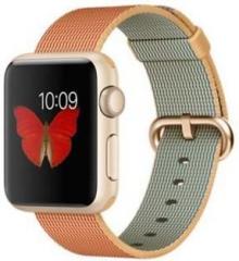 Apple Watch 38 mm Gold Aluminium Case with Gold / Red Woven Nylon