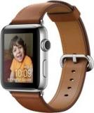 Apple Watch 38 Mm Stainless Steel Case With Saddle Brown Classic Buckle