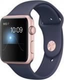 Apple Watch Series 1 42 Mm Rose Gold Aluminium Case With Midnight Blue Sport Band