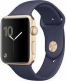 Apple Watch Series 2 42 Mm Gold Aluminium Case With Midnight Blue Sport Band