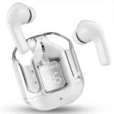 Earbooth Ultrapods White Bluetooth 5.3 Transparent Bluetooth Smart Headphones