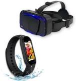 Elevea Combo C152 VR 3D Headset & M10 Smart Band Fitness Tracker 15 Years Warranty