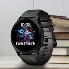 Fastrack Optimus with 1.43 inch AMOLED Display with AOD|BT Calling|Calculator|IP68 Smartwatch