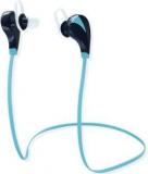 Sunlight Traders Android Original Wireless Bluetooth Sport Headset With Micro SD Slot Color Blue 044 Smart Headphones