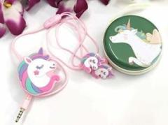 Tera13 Unicorn Stylish Earphone/ Metal Coin Pouch Smart Headphones