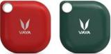 Vaya LYNK Pack Of 2 Smart Bluetooth Tracker Key Finder, Phone Finder, Smart Lost Item Tracker With Replaceable Battery And Key Ring, Color: Red & Green Location Smart Tracker