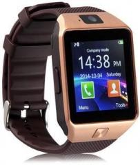 Wokit DZ09 91 Bluetooth with Built in Sim card and memory card slot Compatible with All Android Mobiles Brown Smartwatch