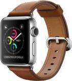 Apple Watch 42 Mm Stainless Steel Case With Saddle Brown Classic Buckle