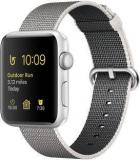 Apple Watch Series 2 38 Mm Silver Aluminum Case With Pearl Woven Nylon Band Smartwatch